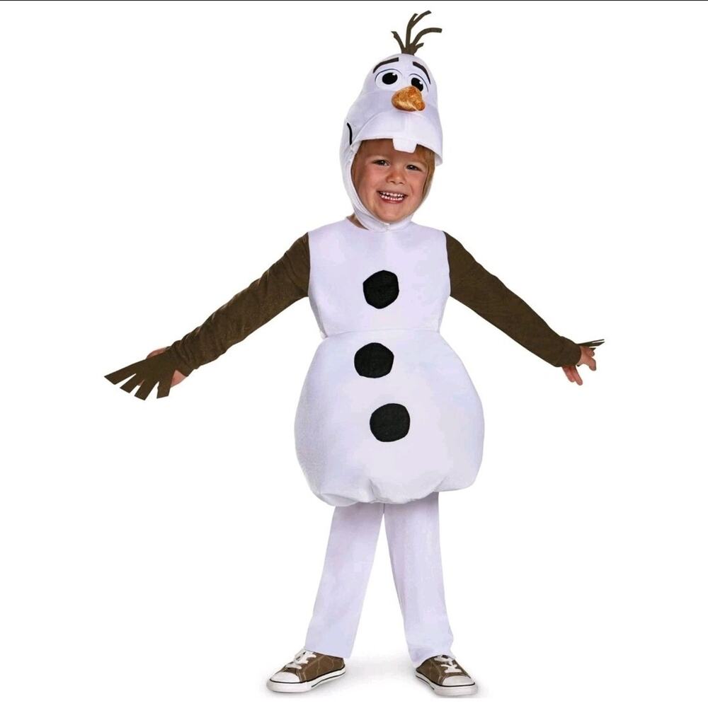Olaf Classic Disney Frozen Snowman Halloween Costume Disguise Toddler M 3T-4T
